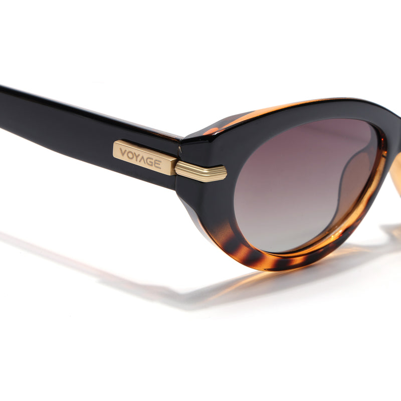Demi Brown Cateye Polarized Sunglasses | Brown Lens - PMG7938