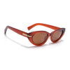 Red Cateye Polarized Sunglasses | Brown Lens - PMG7940