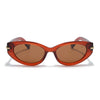 Red Cateye Polarized Sunglasses | Brown Lens - PMG7940