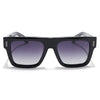 Black Wayfarer Polarized Sunglasses | Black Lens - PMG7947