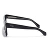 Black Wayfarer Polarized Sunglasses | Black Lens - PMG7947