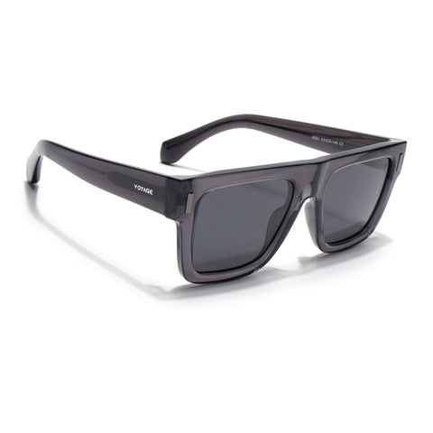 Grey Wayfarer Polarized Sunglasses | Grey Lens - PMG7949