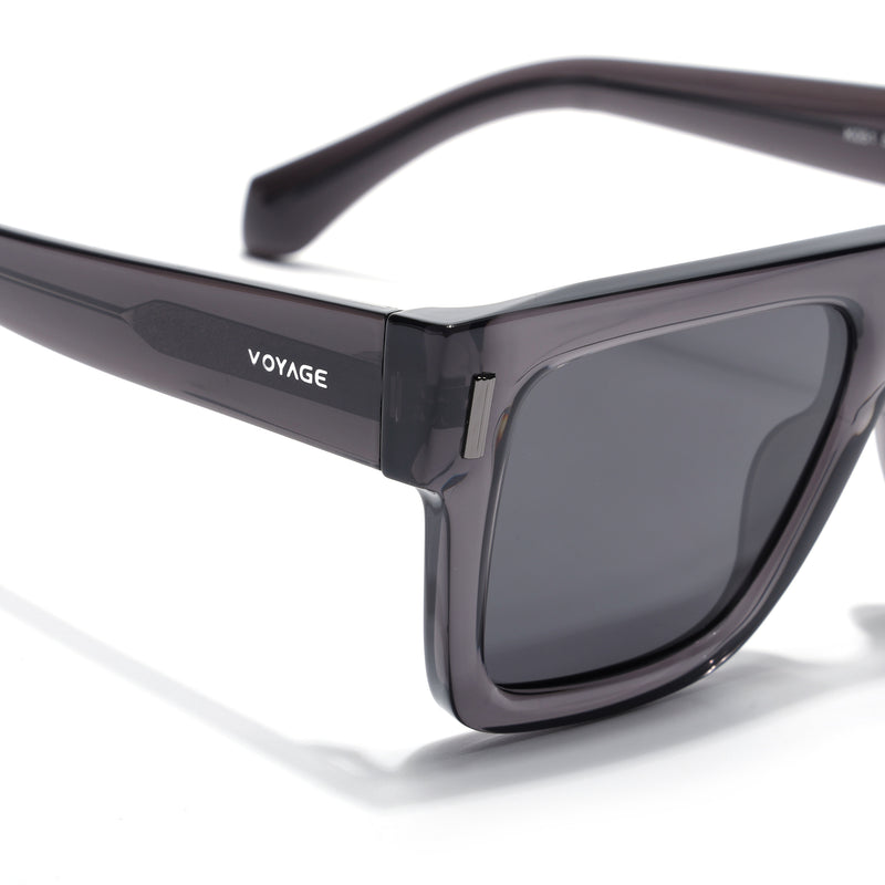 Grey Wayfarer Polarized Sunglasses | Grey Lens - PMG7949