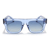 Blue Wayfarer Polarized Sunglasses | Black Lens - PMG7951