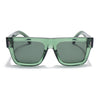 Green Wayfarer Polarized Sunglasses | Green Lens - PMG7952