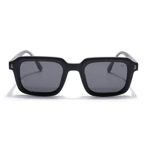 Cyrus 55 | Black Square Polarized Sunglasses | Black Lens - PMG7909