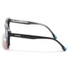 Cyrus 55 | Black Square Polarized Sunglasses | Orange Lens - PMG7911