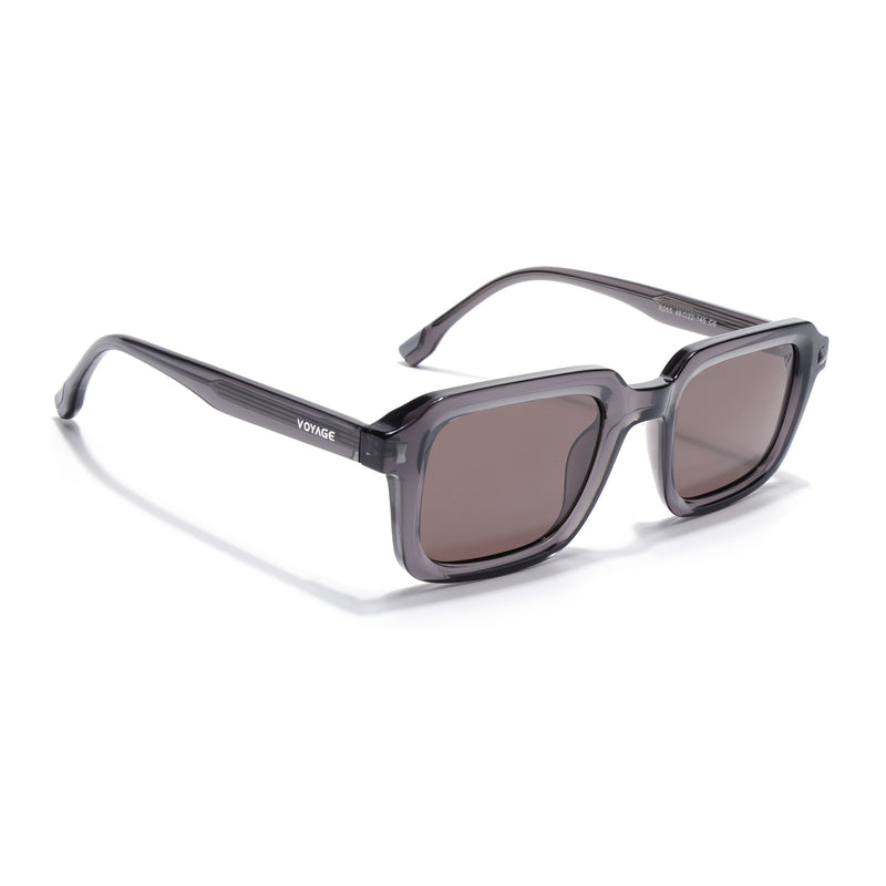 Cyrus 55 | Grey Square Polarized Sunglasses | Grey Lens - PMG7912