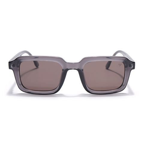 Cyrus 55 | Grey Square Polarized Sunglasses | Grey Lens - PMG7912