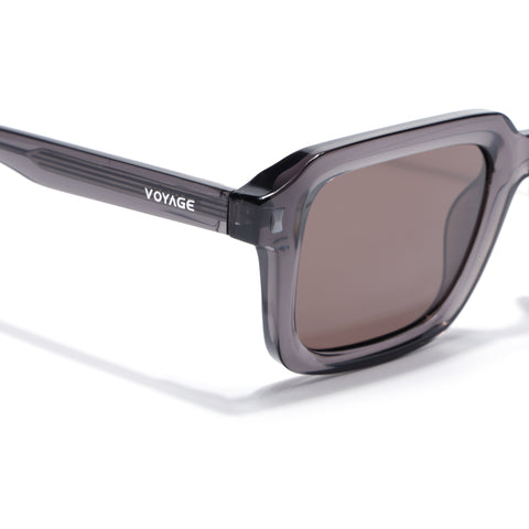 Cyrus 55 | Grey Square Polarized Sunglasses | Grey Lens - PMG7912