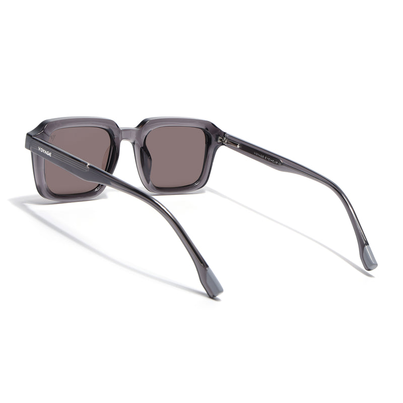 Cyrus 55 | Grey Square Polarized Sunglasses | Grey Lens - PMG7912