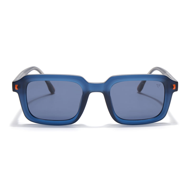 Cyrus 55 | Blue Square Polarized Sunglasses | Blue Lens - PMG7913