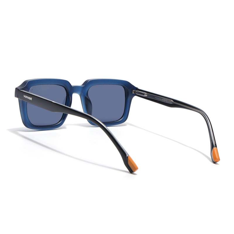 Cyrus 55 | Blue Square Polarized Sunglasses | Blue Lens - PMG7913