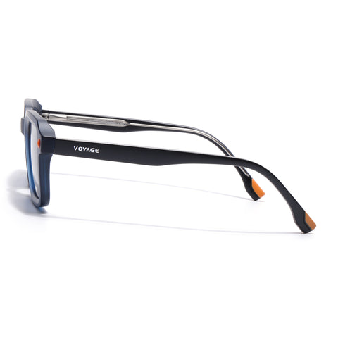 Cyrus 55 | Blue Square Polarized Sunglasses | Blue Lens - PMG7913