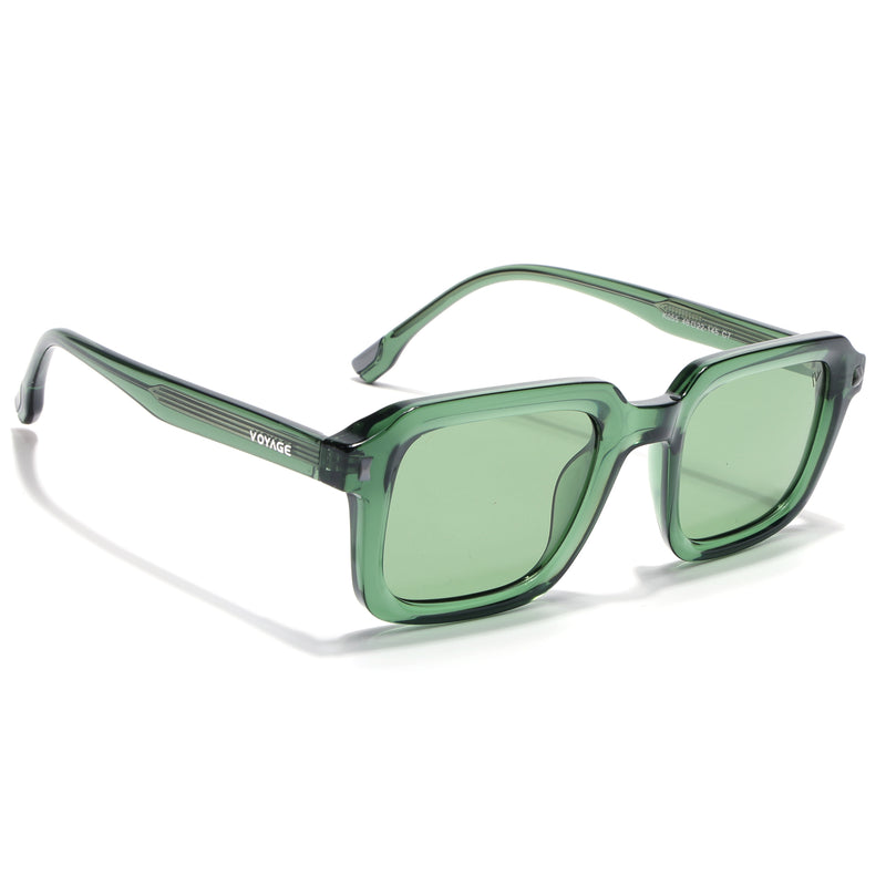 Cyrus 55 | Green Square Polarized Sunglasses | Green Lens - PMG7914