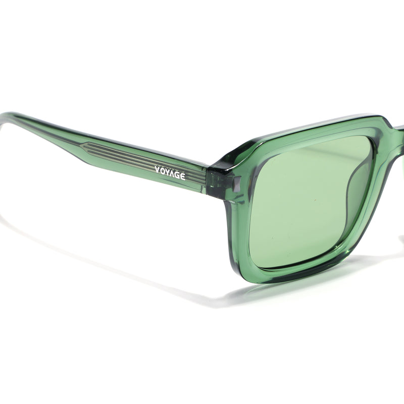 Cyrus 55 | Green Square Polarized Sunglasses | Green Lens - PMG7914