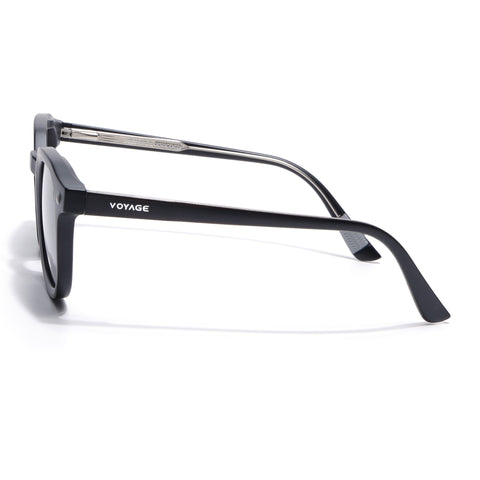Cyrus 54 | Black Round Polarized Sunglasses | Black Lens - PMG7920