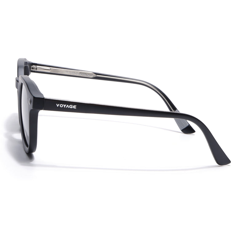 Cyrus 54 | Black Round Polarized Sunglasses | Black Lens - PMG7920
