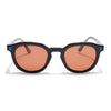 Cyrus 54 | Black Round Polarized Sunglasses | Orange Lens - PMG7922