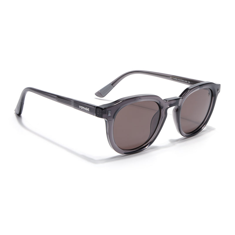 Cyrus 54 | Grey Round Polarized Sunglasses | Grey Lens - PMG7923