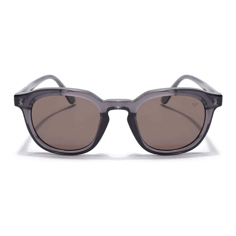 Cyrus 54 | Grey Round Polarized Sunglasses | Grey Lens - PMG7923