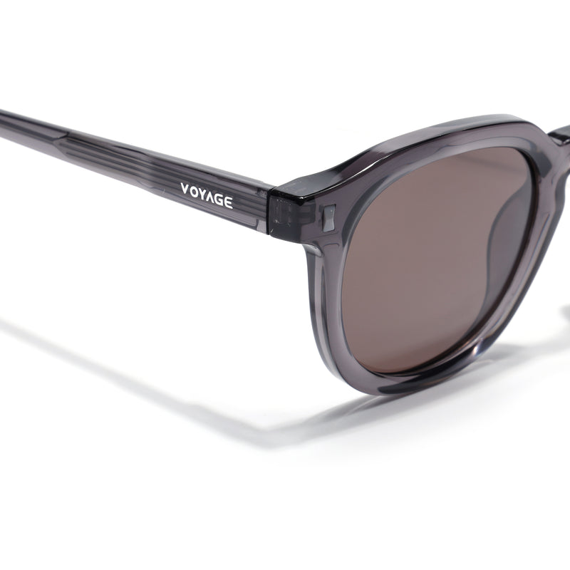 Cyrus 54 | Grey Round Polarized Sunglasses | Grey Lens - PMG7923