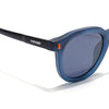 Cyrus 54 | Blue Round Polarized Sunglasses | Blue Lens - PMG7924