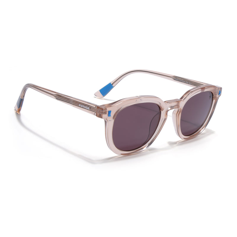 Cyrus 54 | Brown Round Polarized Sunglasses | Brown Lens - PMG7925