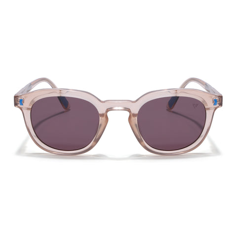 Cyrus 54 | Brown Round Polarized Sunglasses | Brown Lens - PMG7925