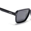Cyrus 53 | Black Rectangle Polarized Sunglasses | Black Lens - PMG7941