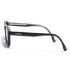 Cyrus 53 | Black Rectangle Polarized Sunglasses | Black Lens - PMG7941