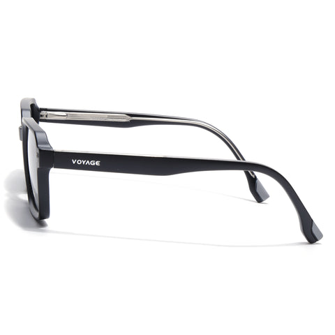 Cyrus 53 | Black Rectangle Polarized Sunglasses | Black Lens - PMG7941