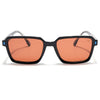 Cyrus 53 | Black Rectangle Polarized Sunglasses | Brown Lens - PMG7943