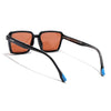 Cyrus 53 | Black Rectangle Polarized Sunglasses | Brown Lens - PMG7943