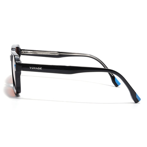 Cyrus 53 | Black Rectangle Polarized Sunglasses | Brown Lens - PMG7943