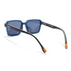 Cyrus 53 | Blue Rectangle Polarized Sunglasses | Blue Lens - PMG7945