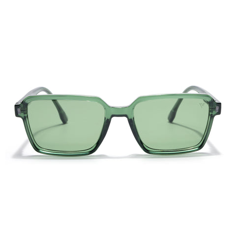 Cyrus 53 | Green Rectangle Polarized Sunglasses | Green Lens - PMG7946