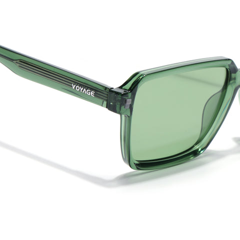 Cyrus 53 | Green Rectangle Polarized Sunglasses | Green Lens - PMG7946