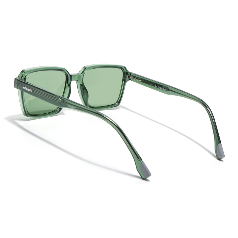 Cyrus 53 | Green Rectangle Polarized Sunglasses | Green Lens - PMG7946