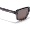 Cyrus 52 | Grey Rectangle Polarized Sunglasses | Black Lens - PMG7890