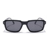 Cyrus 52 | Black Rectangle Polarized Sunglasses | Black Lens - PMG7891