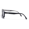 Cyrus 52 | Black Rectangle Polarized Sunglasses | Black Lens - PMG7891