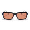 Cyrus 52 | Black Rectangle Polarized Sunglasses | Orange Lens - PMG7893
