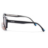 Cyrus 52 | Black Rectangle Polarized Sunglasses | Orange Lens - PMG7893