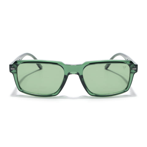 Cyrus 52 | Green Rectangle Polarized Sunglasses | Green Lens - PMG7895