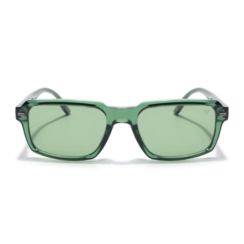 Cyrus 52 | Green Rectangle Polarized Sunglasses | Green Lens - PMG7895