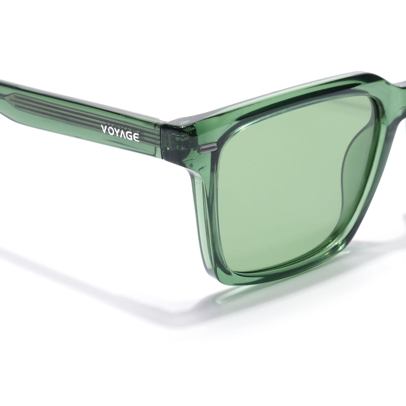Cyrus 51 | Green Wayfarer Polarized Sunglasses | Green Lens - PMG7859