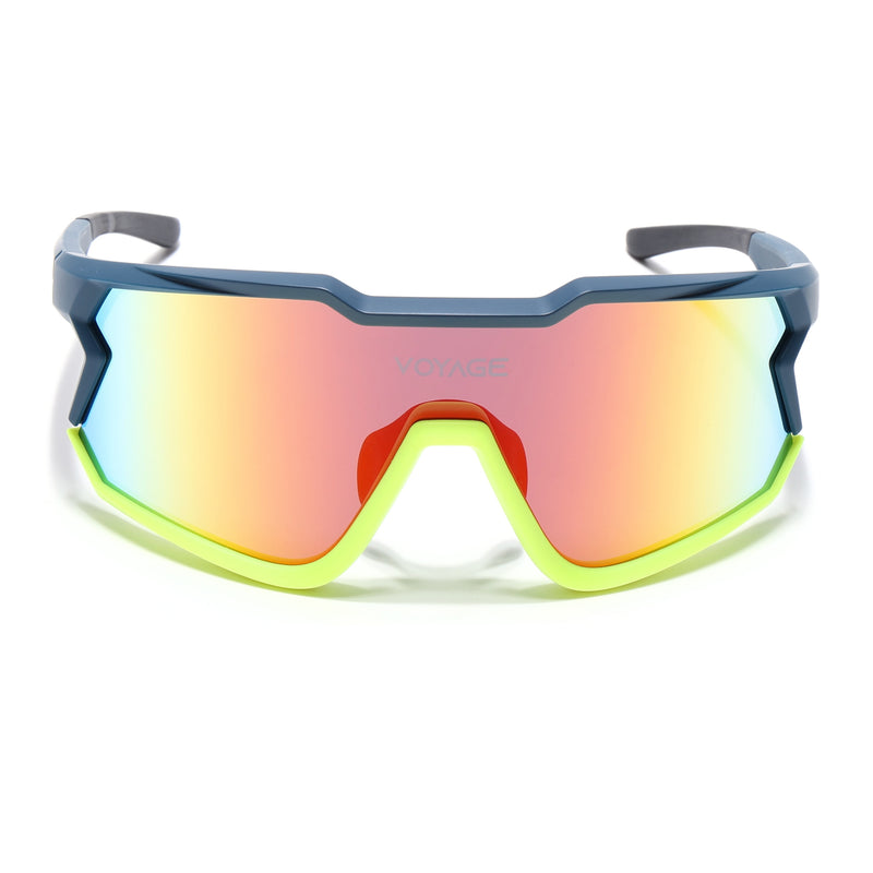 Voyage Select Drift Sunglasses (Multicolor Lens | Blue & Yellow Frame - SLMG6314)