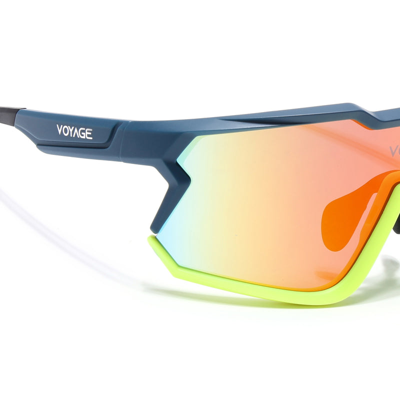 Voyage Select Drift Sunglasses (Multicolor Lens | Blue & Yellow Frame - SLMG6314)