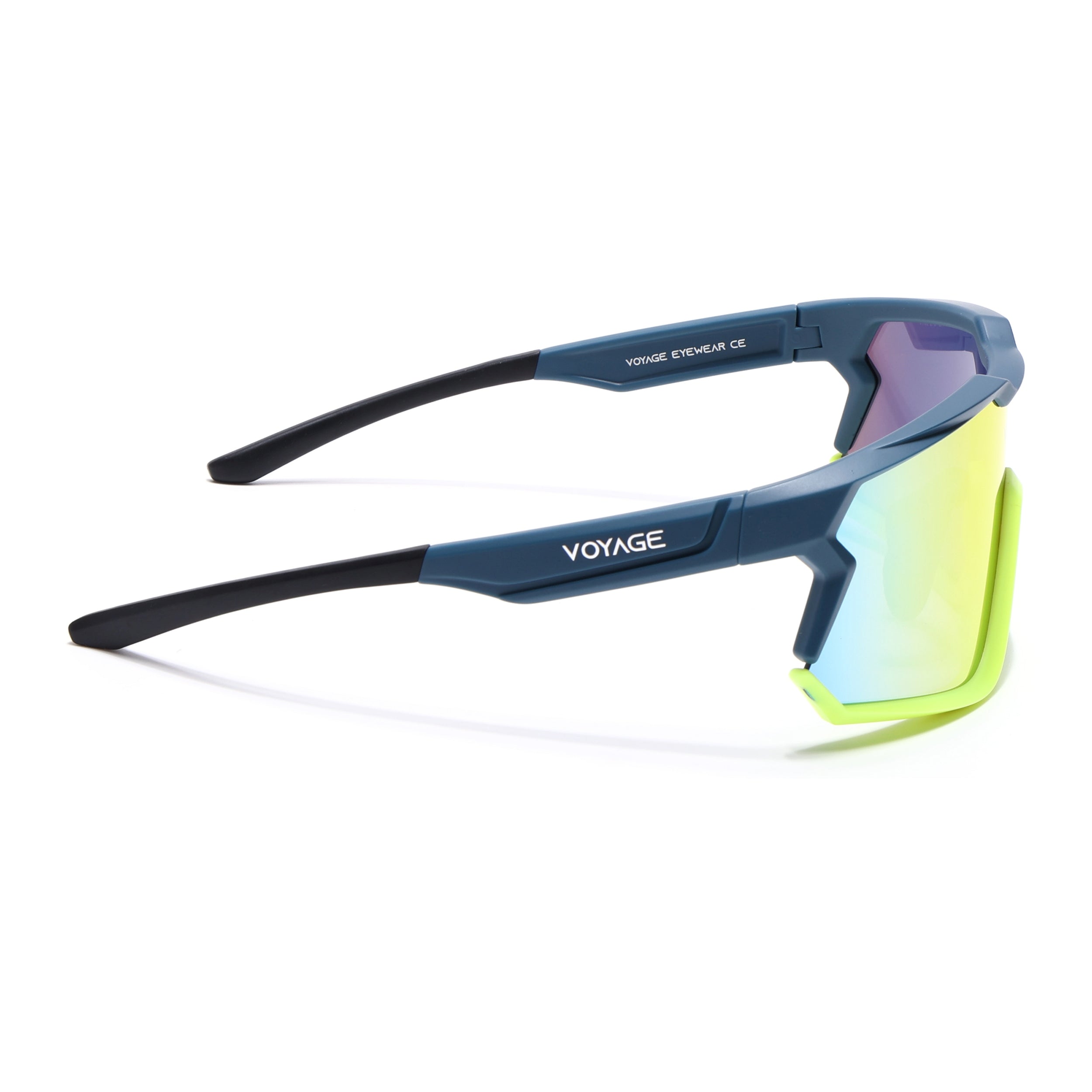 Voyage Select Drift Sunglasses (Multicolor Lens | Blue & Yellow Frame